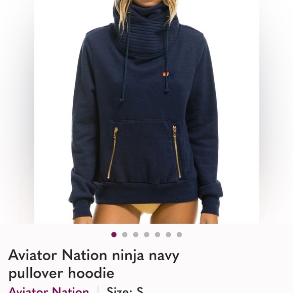 Aviator Nation Gray Hoodie - Picture 6 of 7